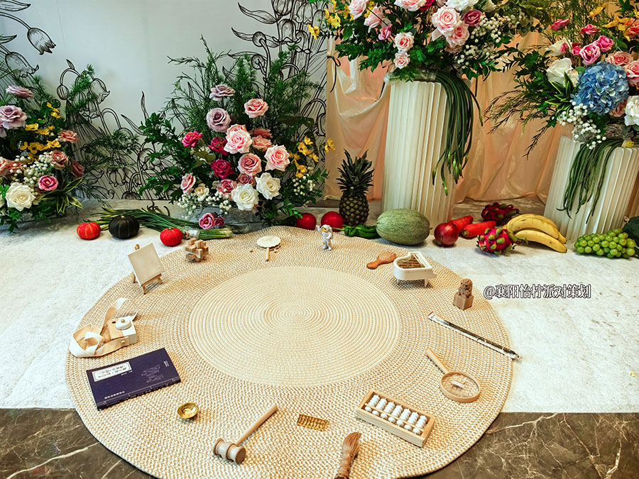 小清新INS韩系生日装扮奶油风派对氛围感男女孩儿童周岁3岁生日布置装扮-图四